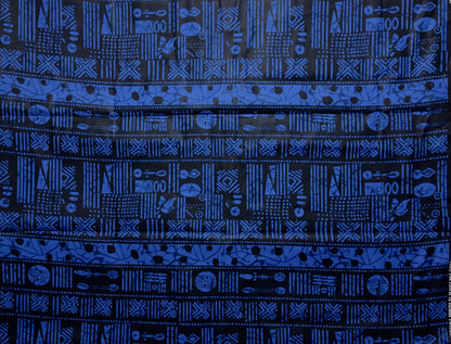 African Print Fabric, Ankara - Blue Fabric