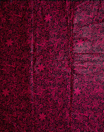 African Print Fabric, Ankara - Pink, Red Fabric