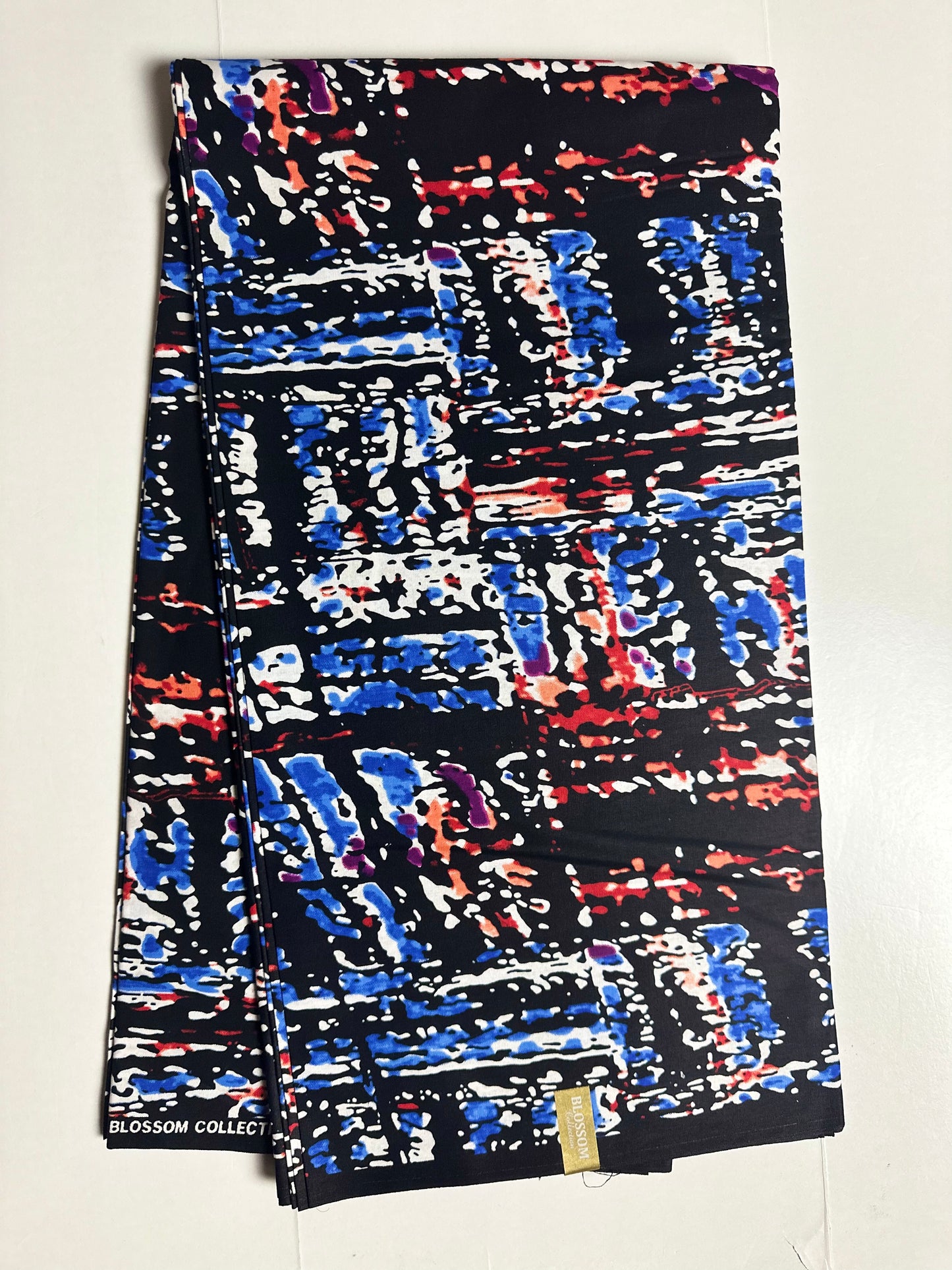 African Print Fabric, Ankara - Blue Fabric