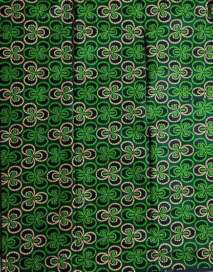 African Print Fabric, Ankara - Green Fabric