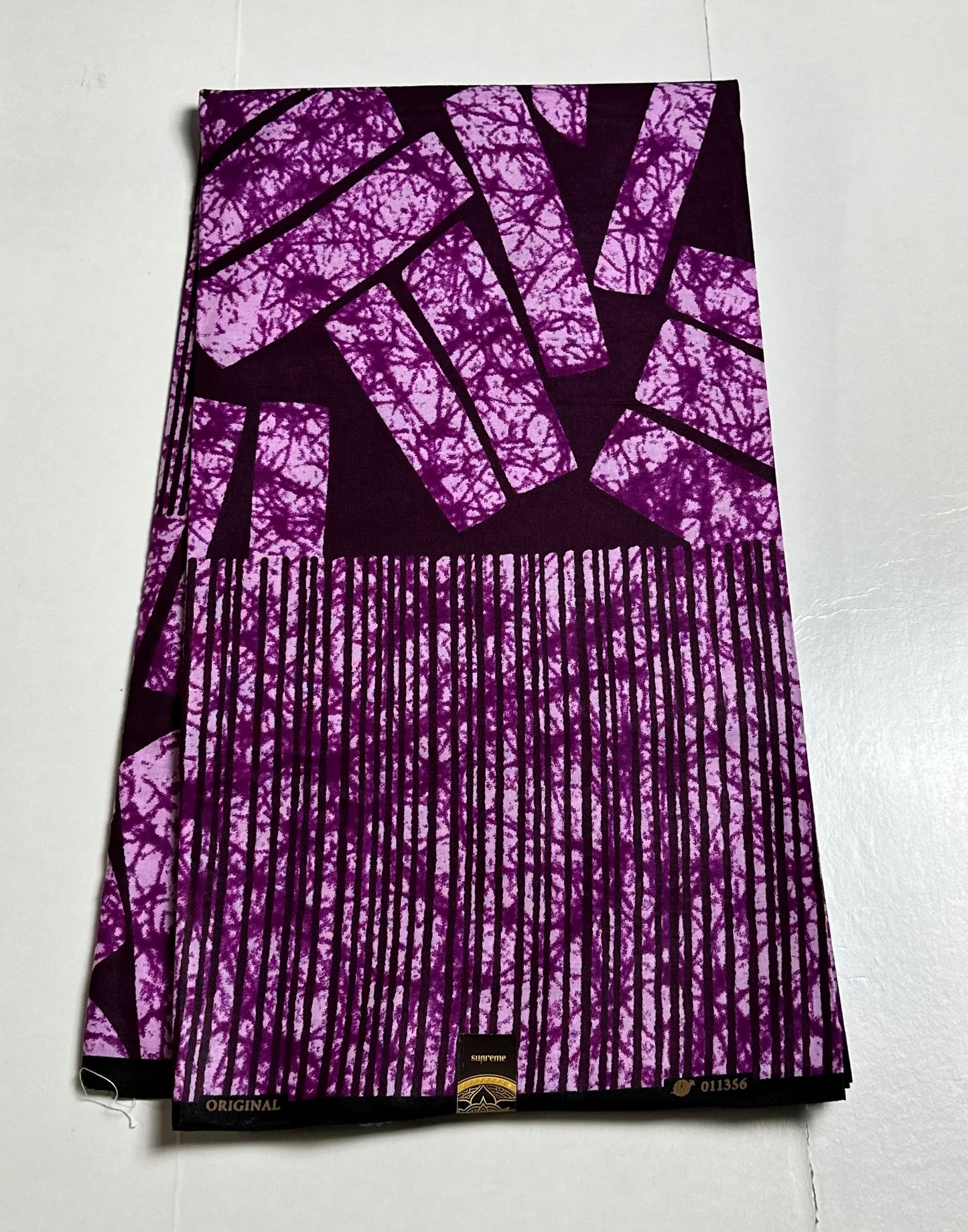 African Print Fabric, Ankara - Purple Fabric