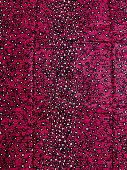 African Print Fabric, Ankara - Pink Fabric