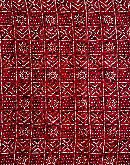 African Print Fabric, Ankara -Red Fabric