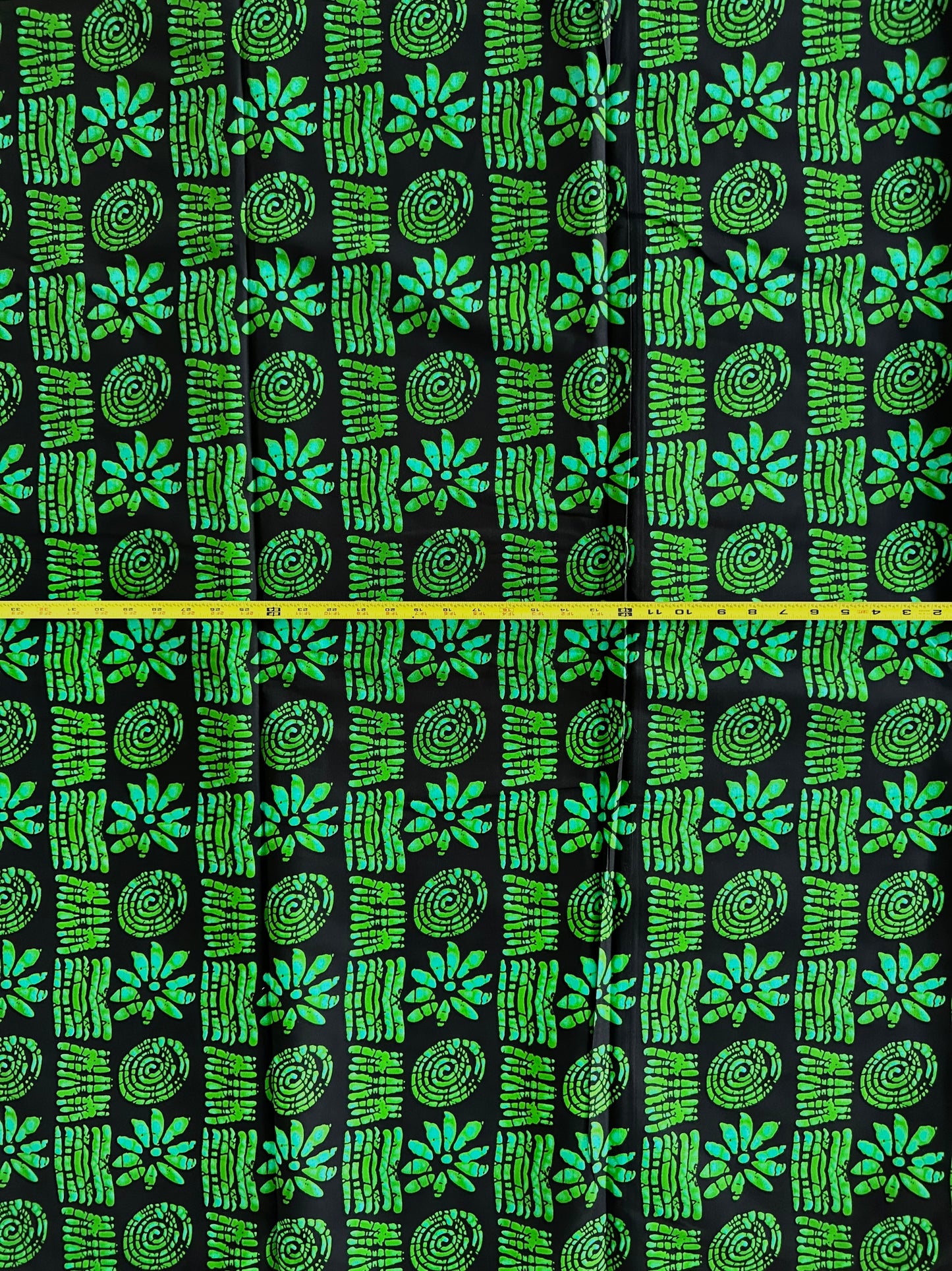 African Print Fabric, Ankara - Green Fabric