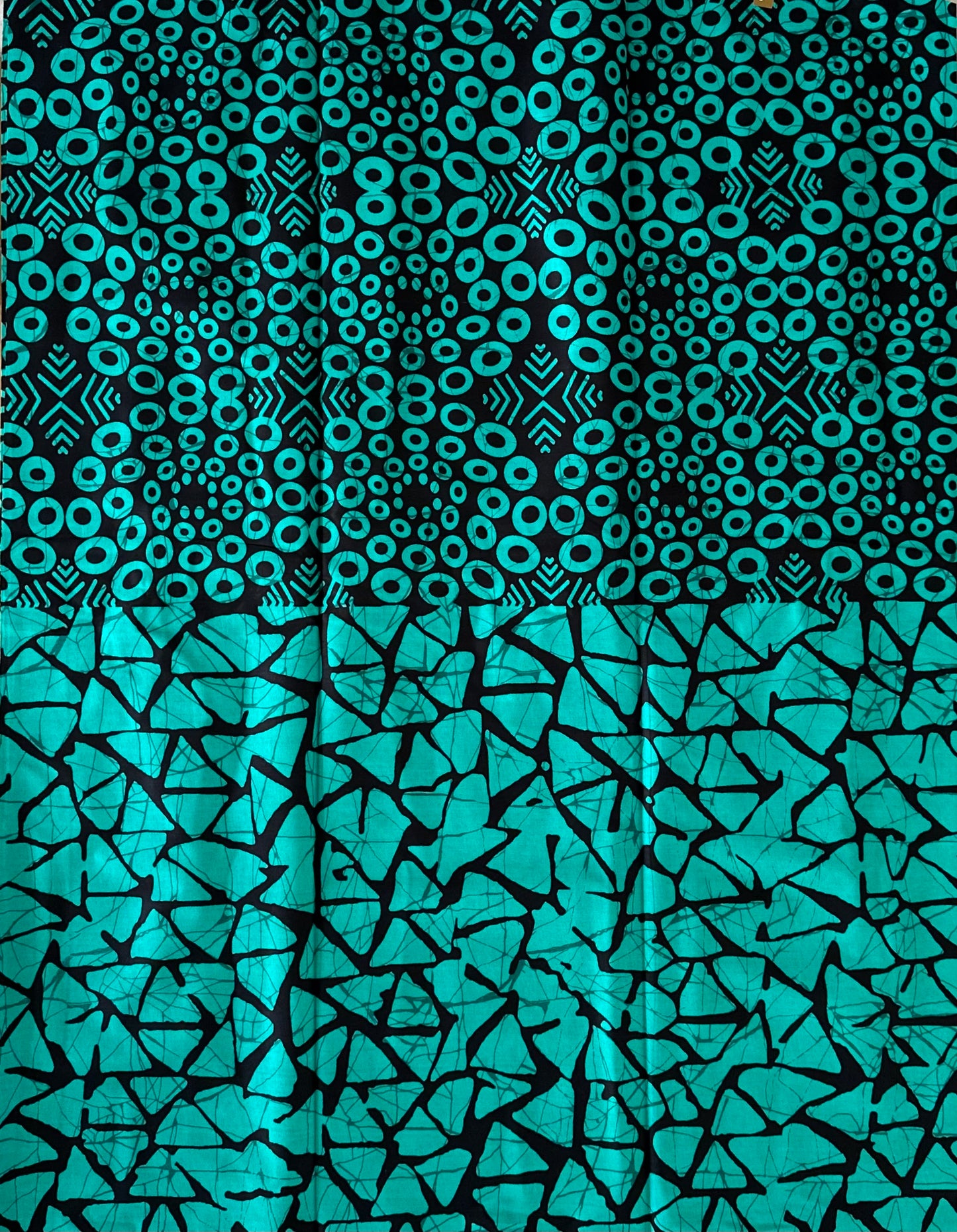 African Print Fabric, Ankara -Teal Fabric