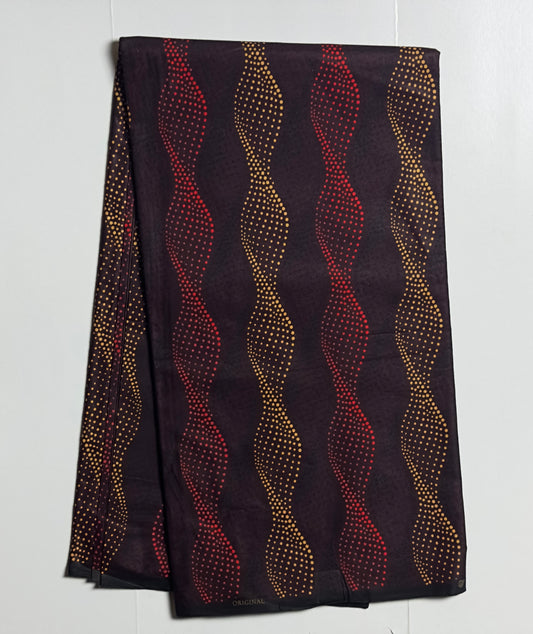 African Print Fabric, Red, Marigold Ankara Fabric