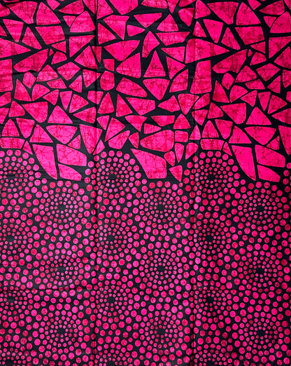 African Print Fabric, Ankara - Pink Fabric