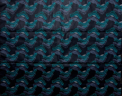 African Print Fabric, Ankara - Teal Fabric