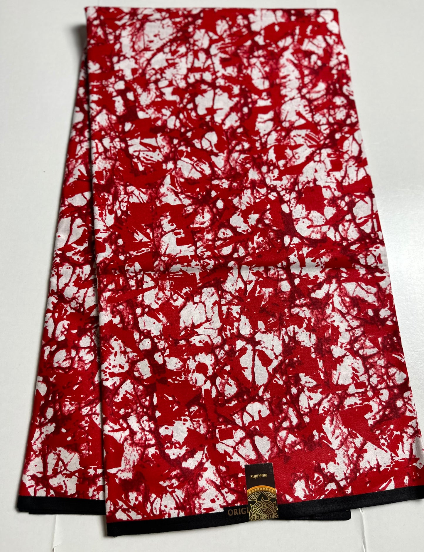 African Print Fabric, Ankara - Red Fabric