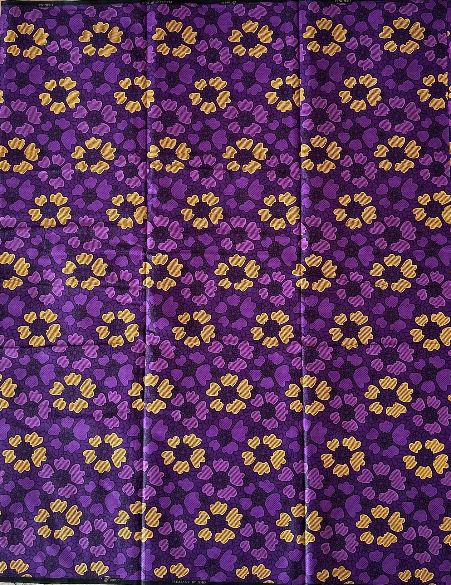 African Print Fabric, Ankara - Puple Fabric