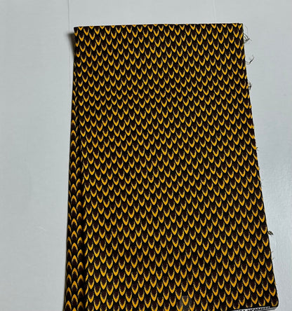 African Print Fabric, Ankara - Yellow Fabric