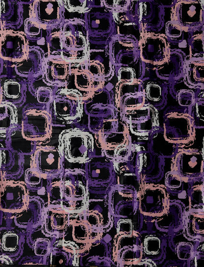 African Print Fabric, Ankara - Purple Fabric