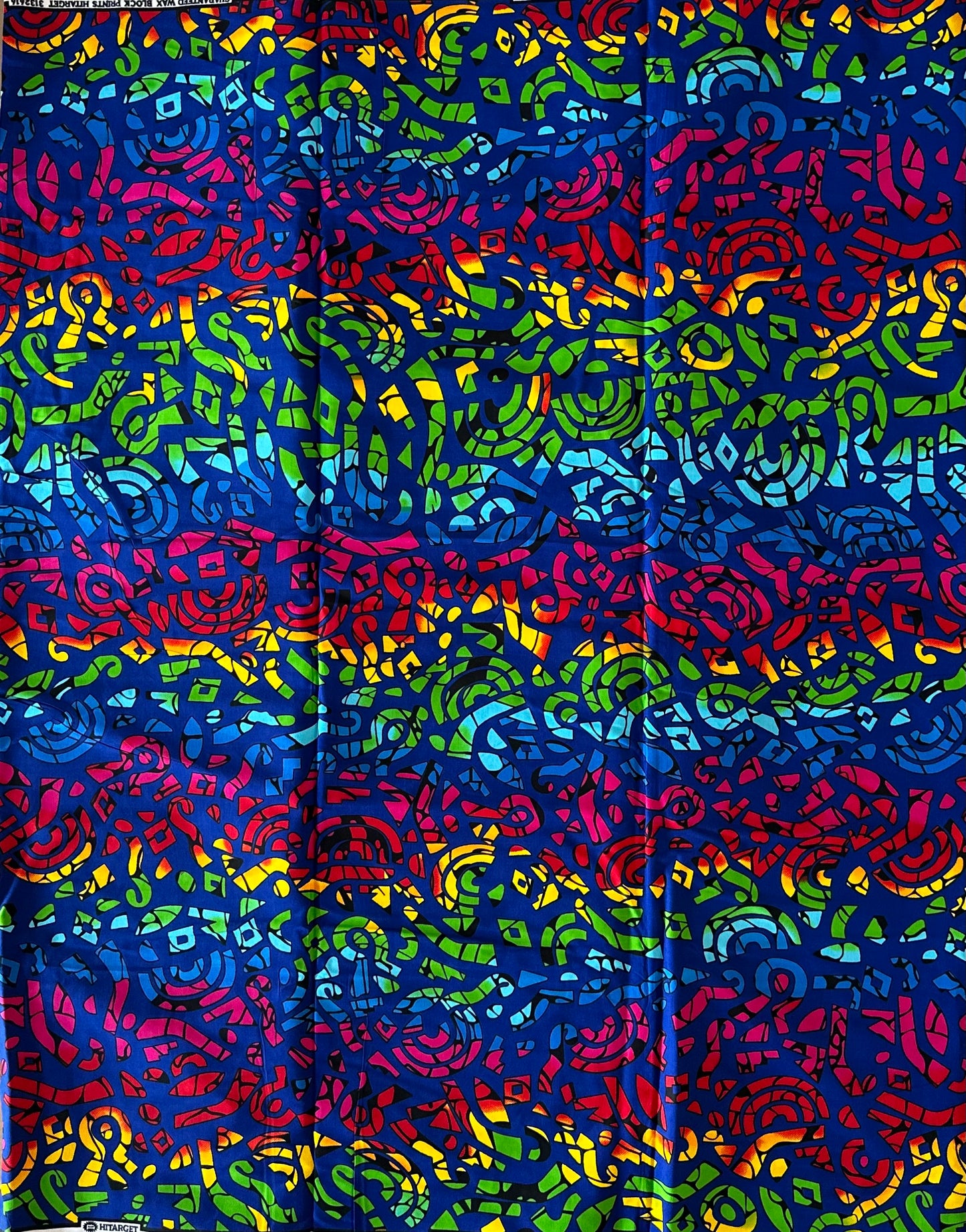 African Print Fabric, Ankara - Blue Fabric