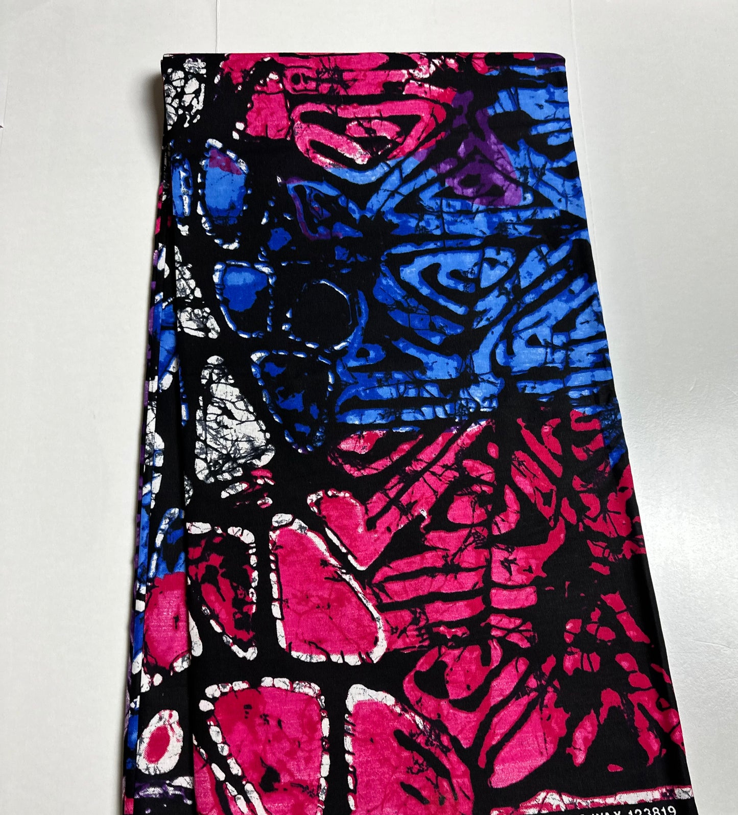 African Print Fabric, Ankara - Purple, Blue, Pink Fabric