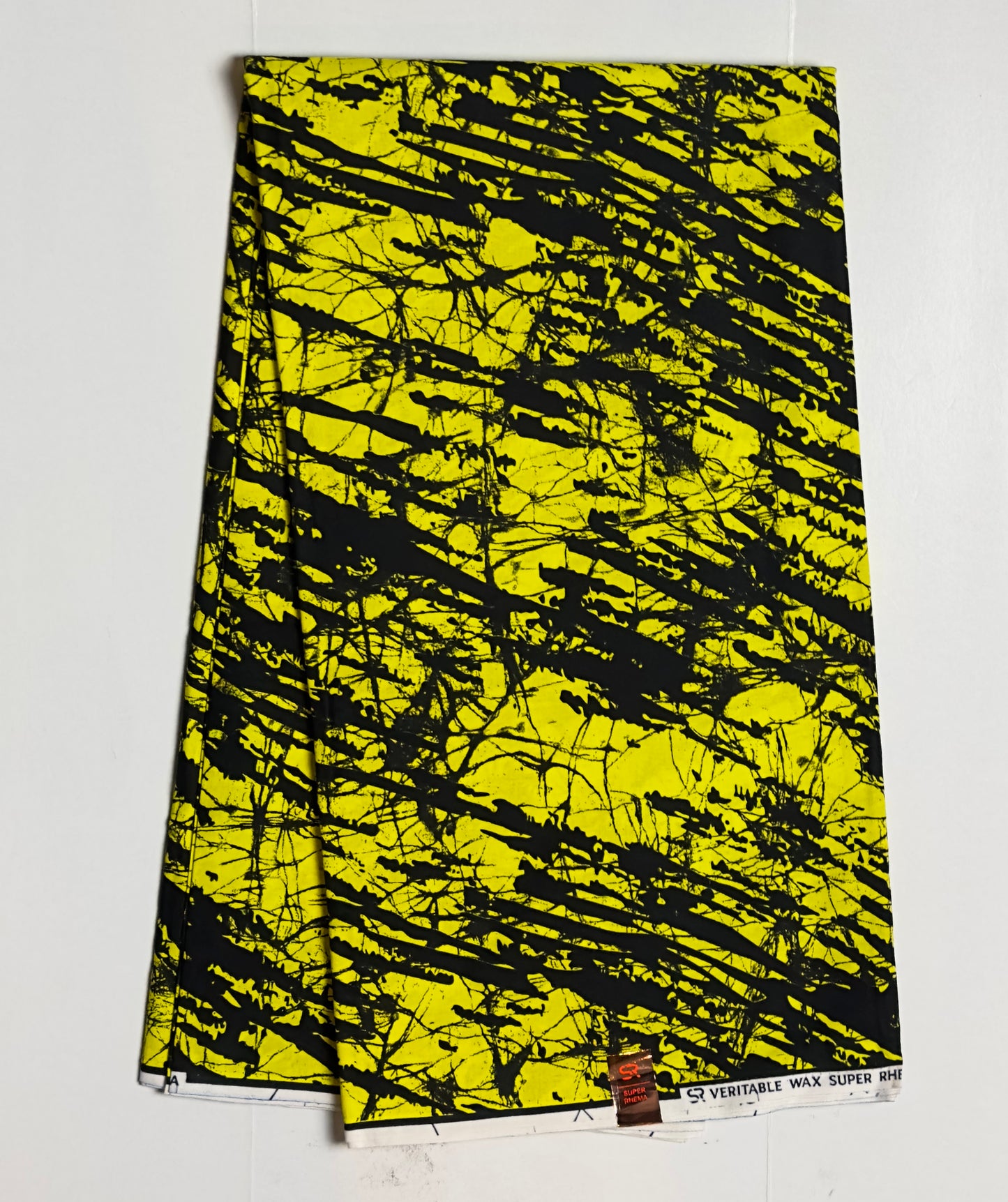 African Print Fabric, Ankara - Yellow Fabric