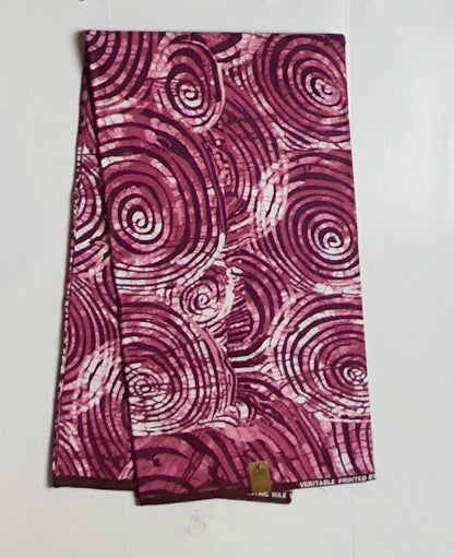 African Print Fabric, Ankara - Pink Fabric