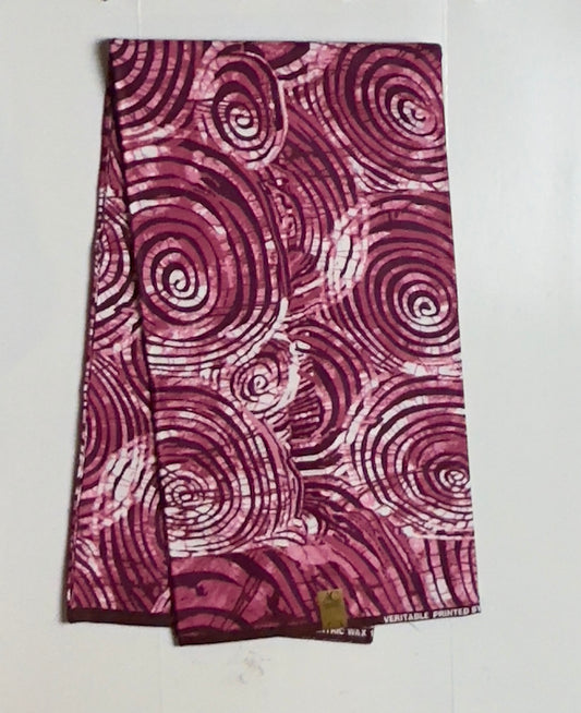 African Print Fabric, Ankara - Pink Fabric