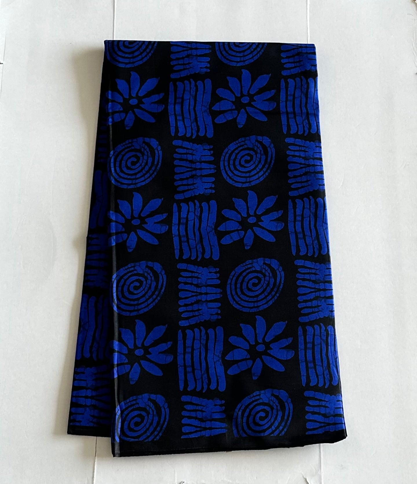 African Print Fabric, Ankara - Blue Fabric