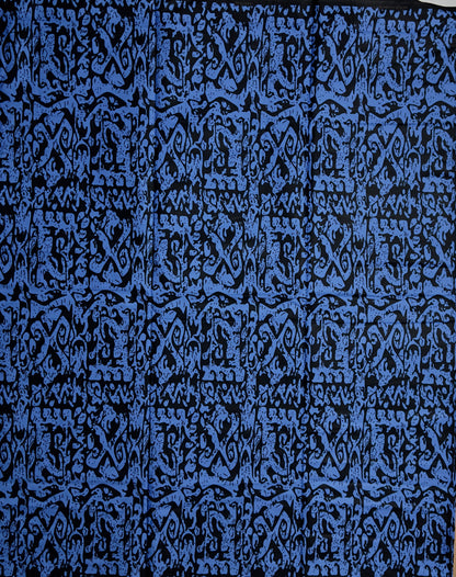 African Print Fabric, Ankara - Blue Fabric