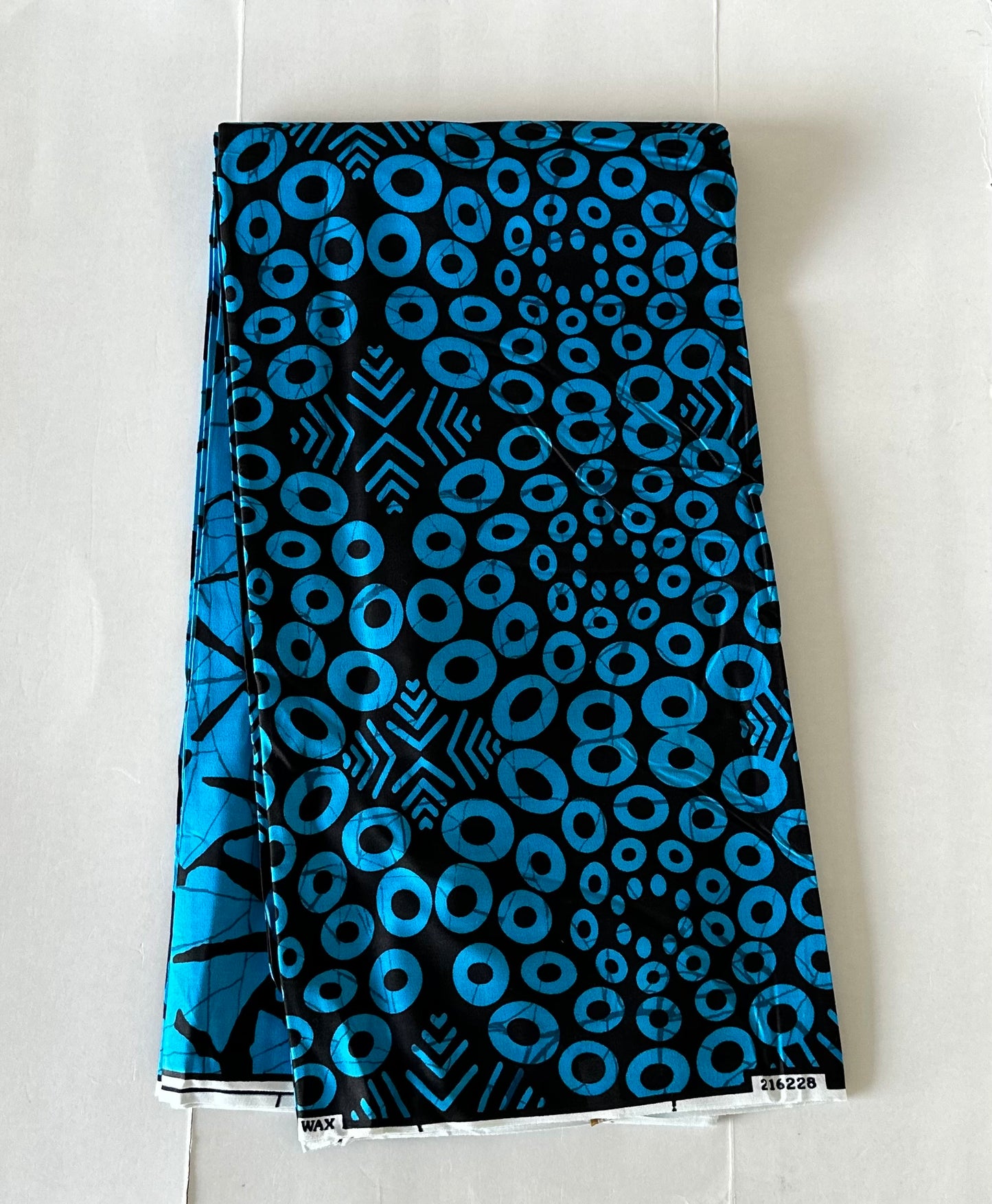 African Print Fabric, Ankara - Blue Fabric