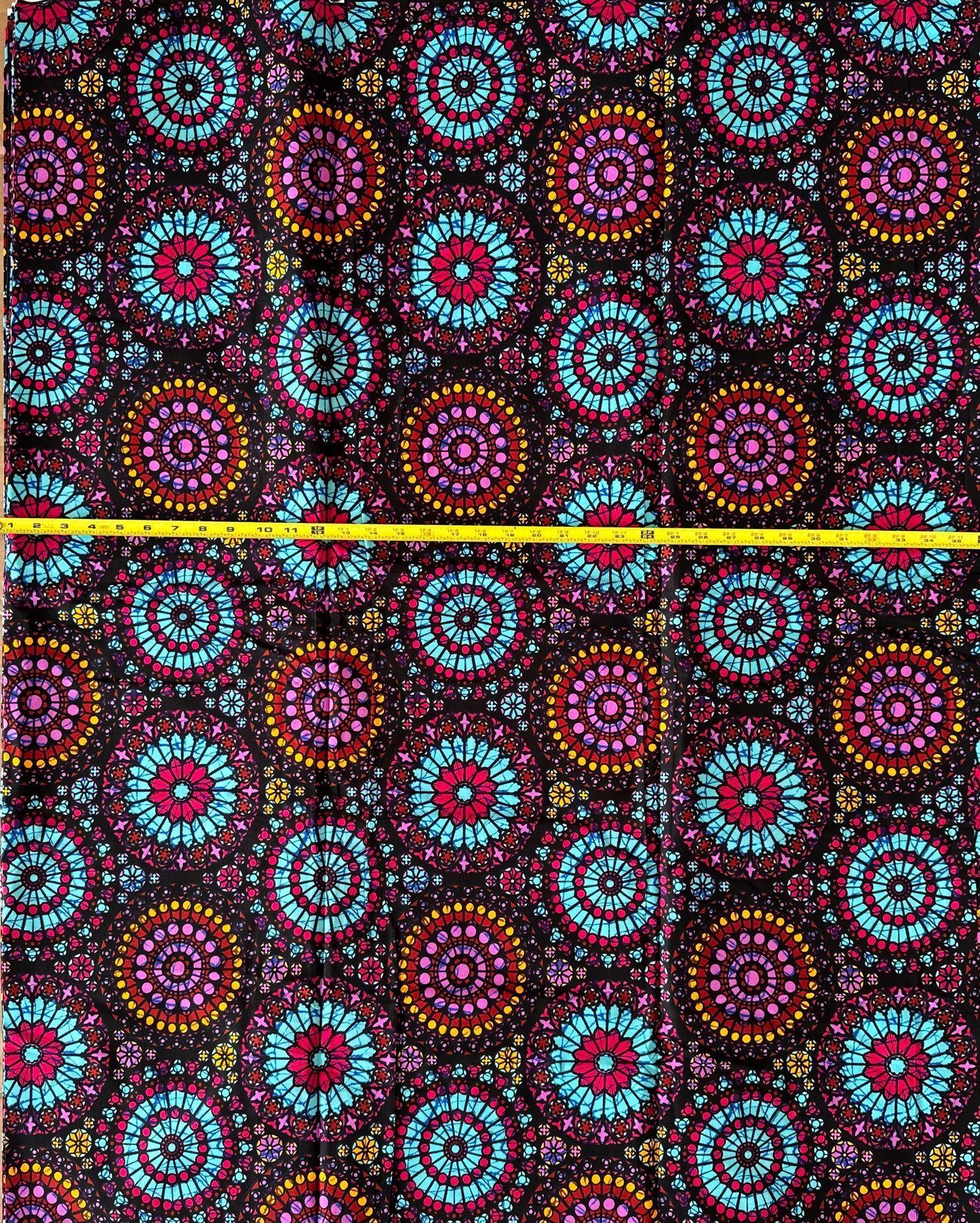 African Print Fabric, Ankara - Purple, Pink, Blue Fabric