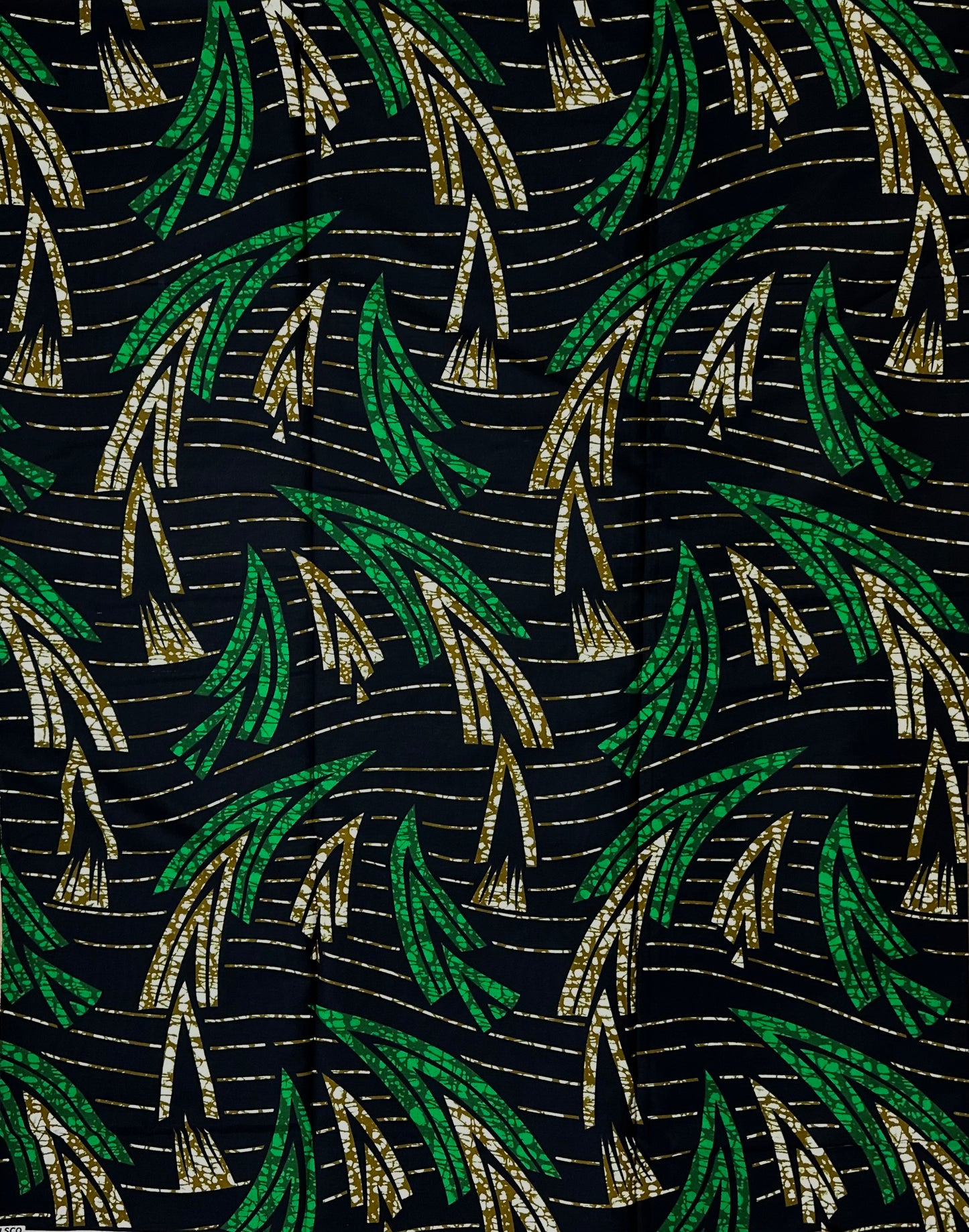 African Print Fabric, Ankara - Green Fabric