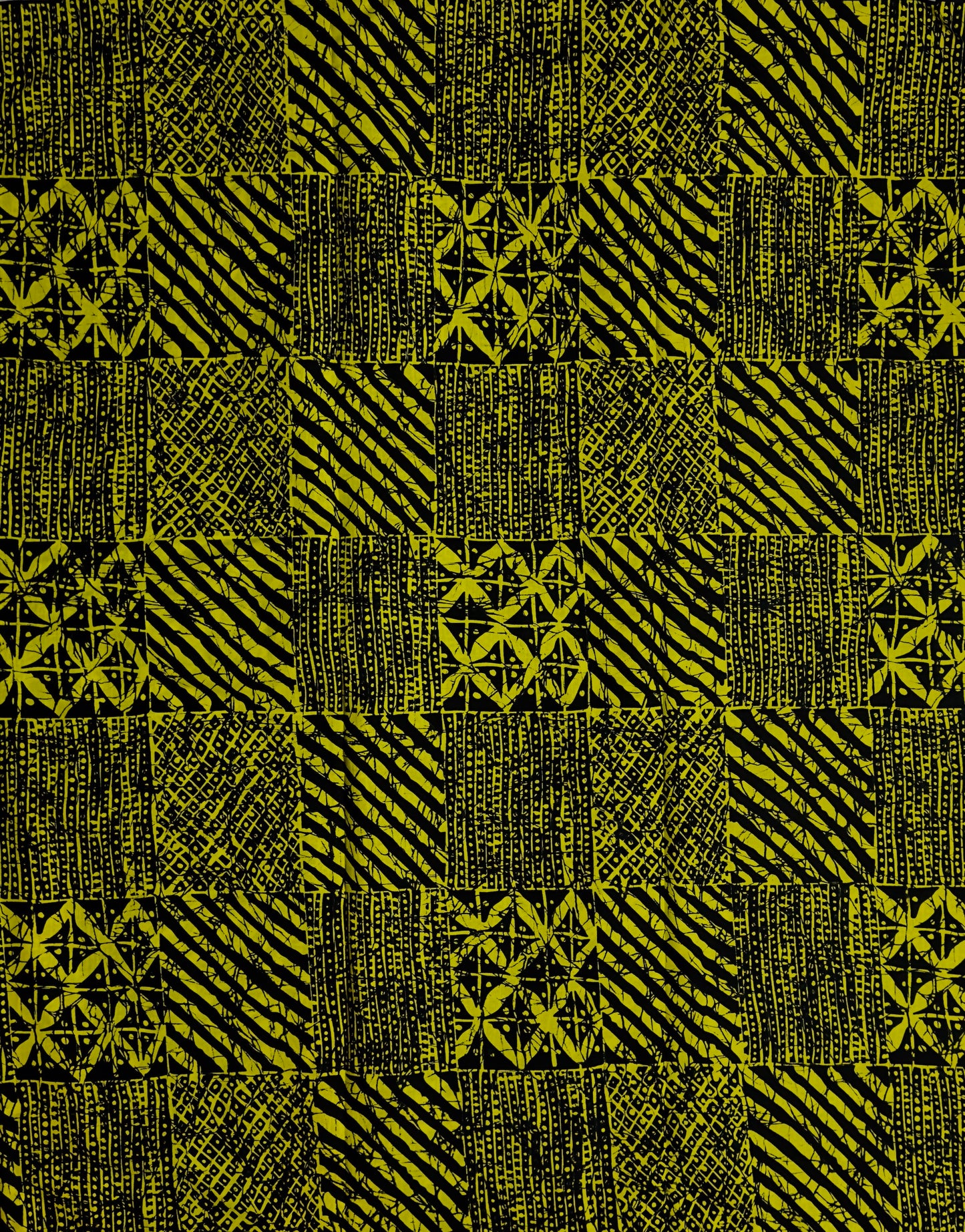 African Print Fabric, Ankara - Yellow Fabric