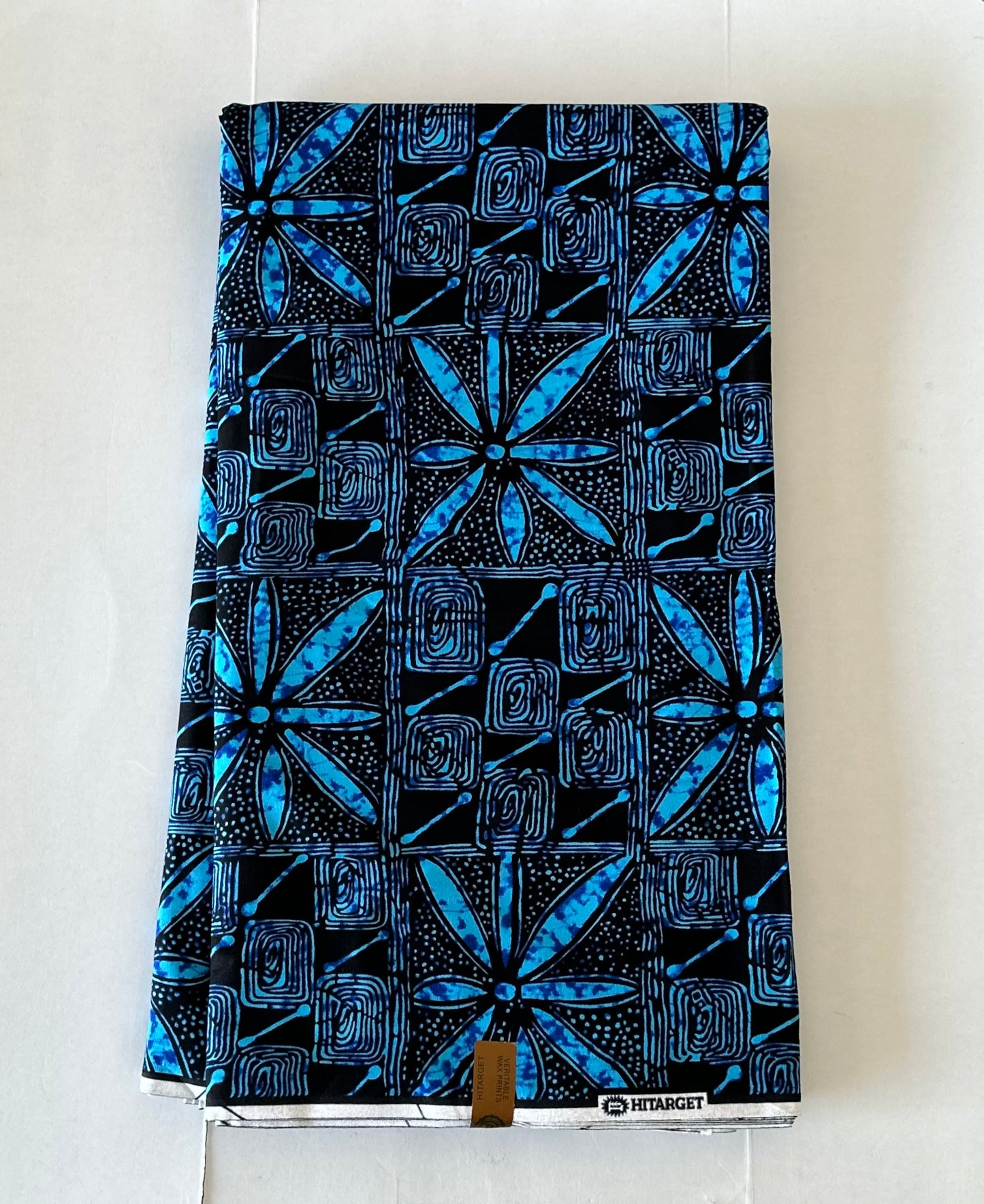 African Print Fabric, Ankara - Blue Fabric