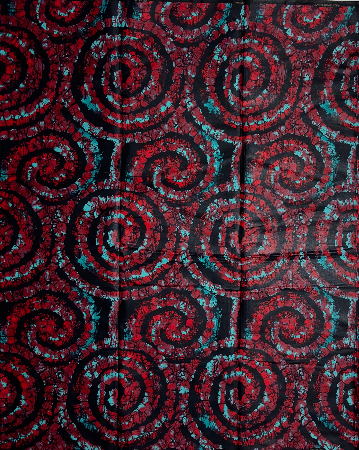 African Print Fabric, Ankara - Red Fabric