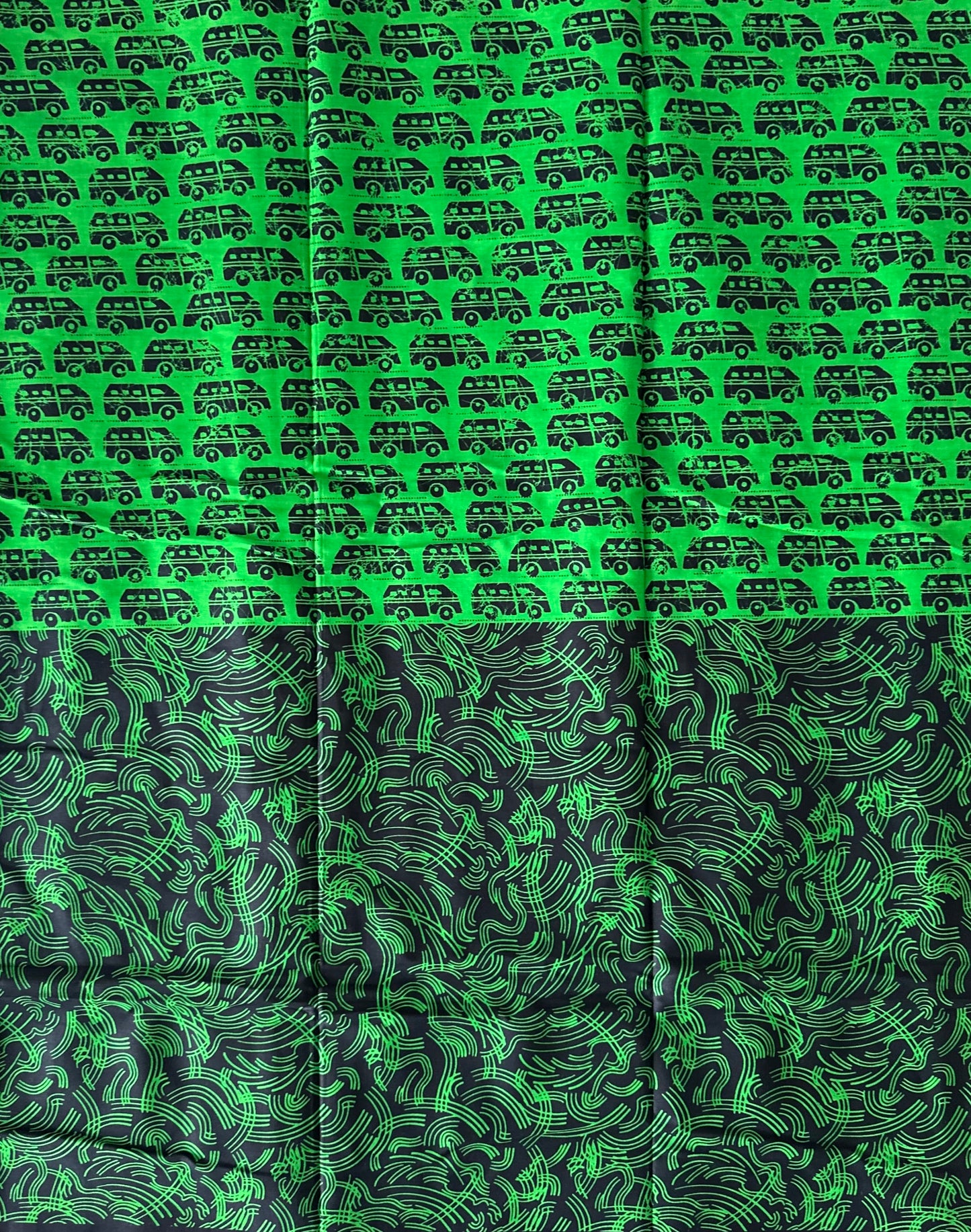 African Print Fabric, Ankara - Green Fabric