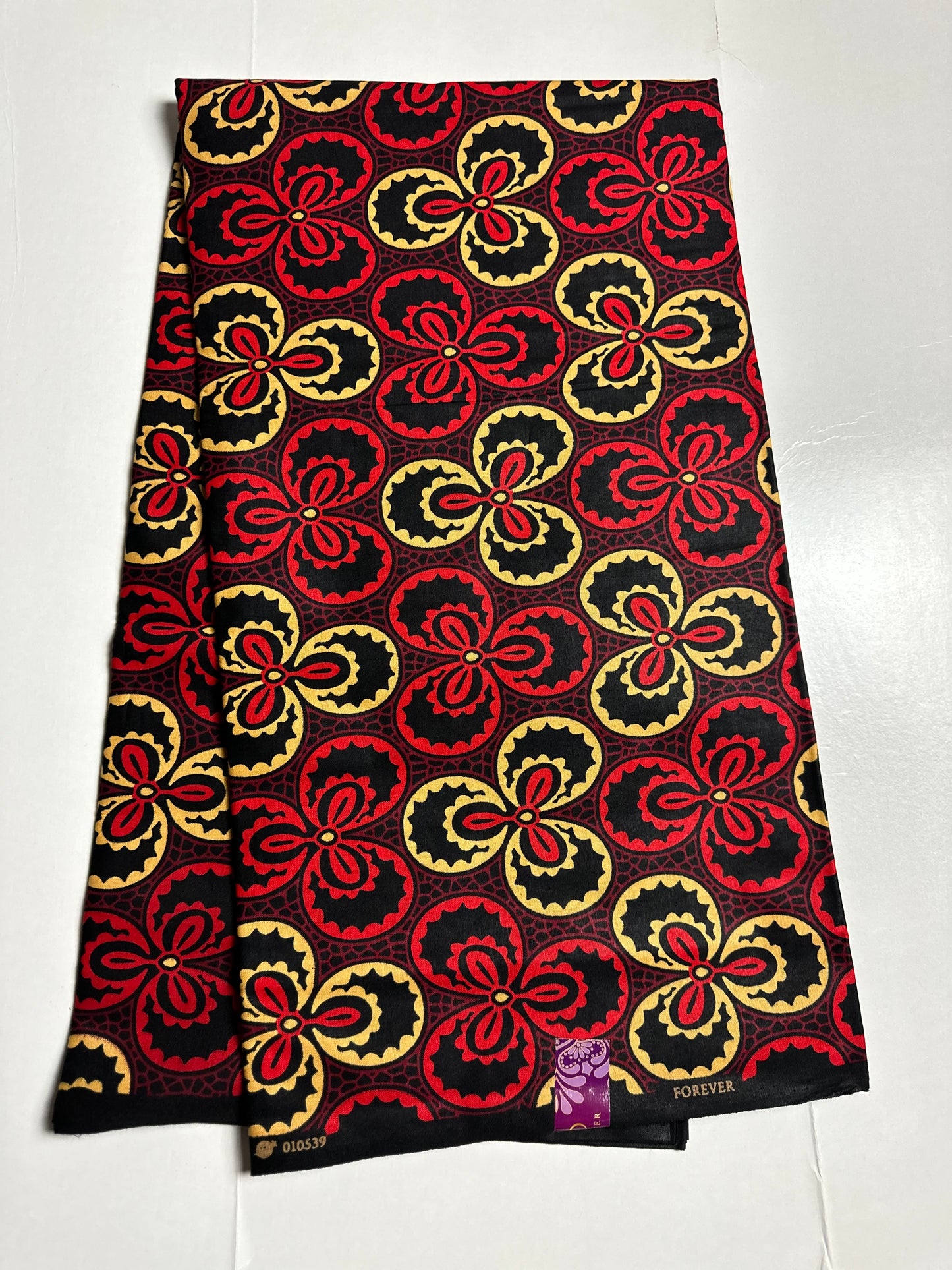 African Print Fabric, Ankara - Red Fabric