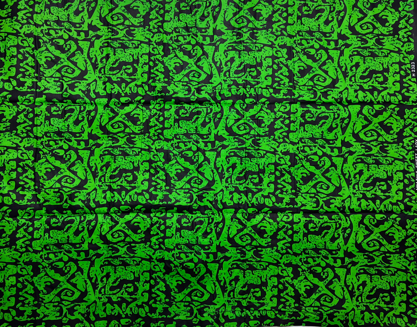 African Print Fabric, Ankara - Green Fabric