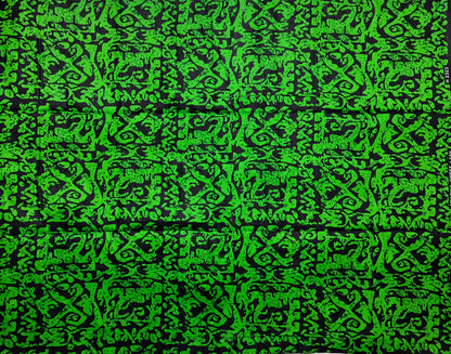 African Print Fabric, Ankara - Green Fabric