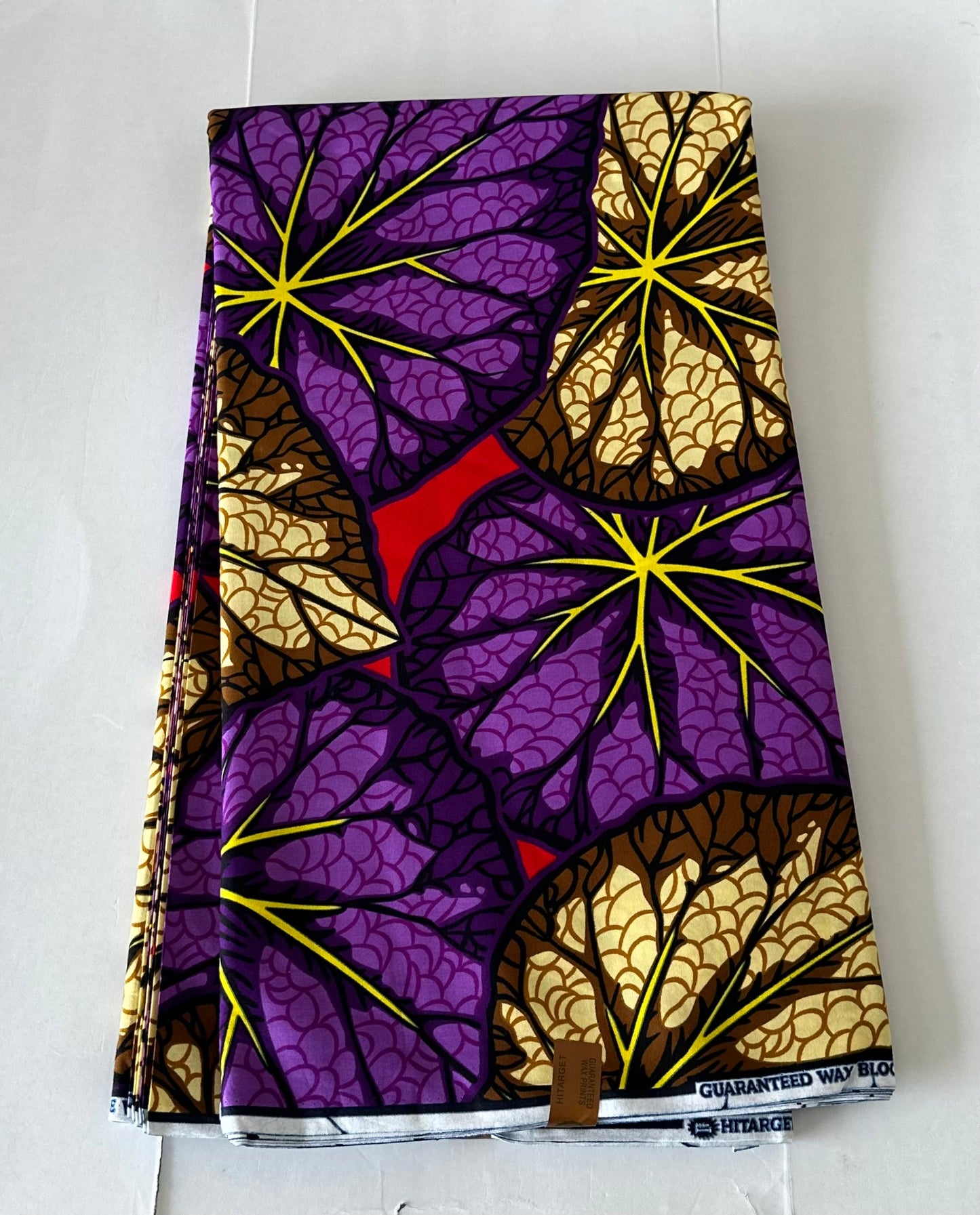 African Print Fabric, Ankara - Purple Fabric