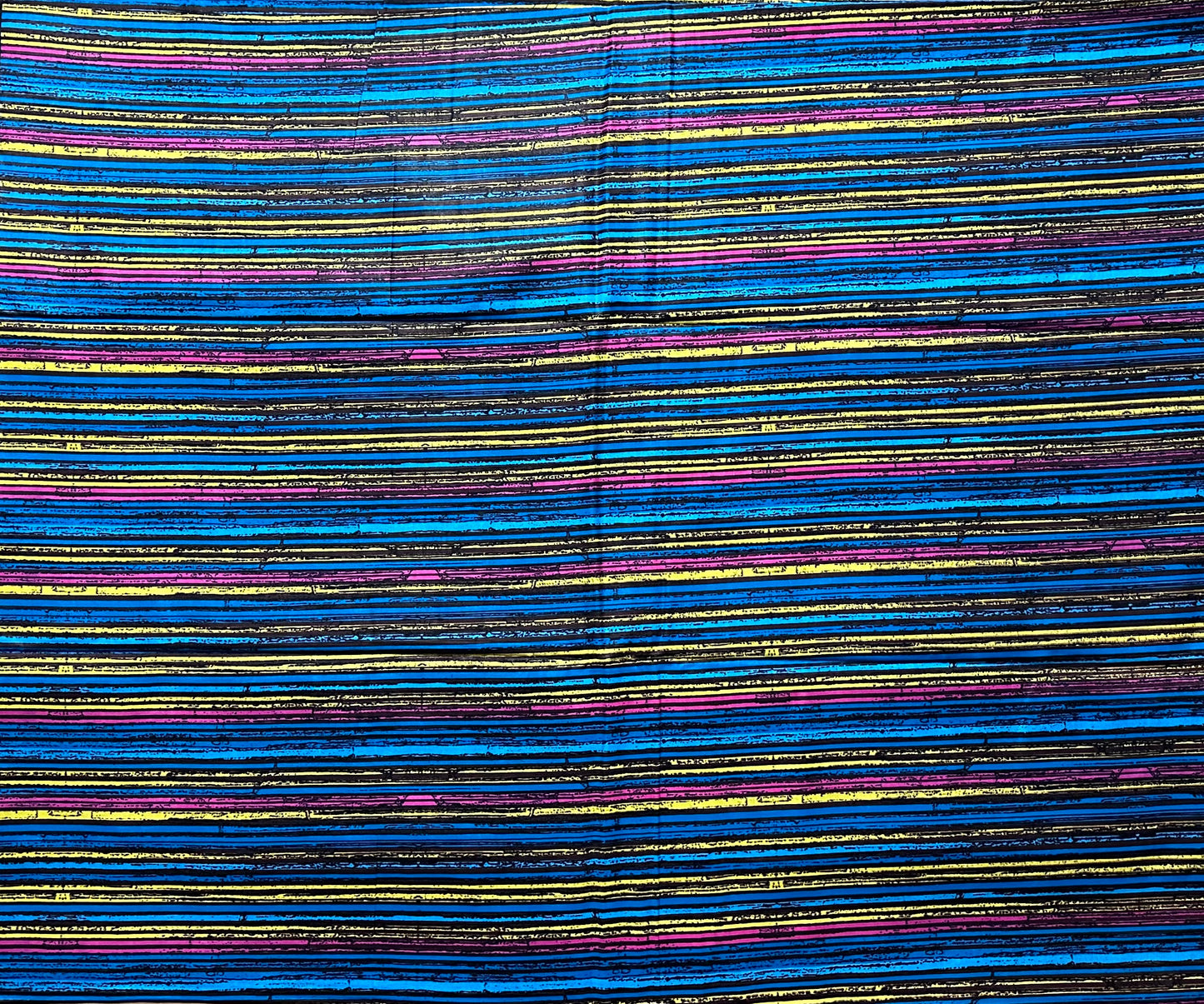 African Print Fabric, Ankara - Blue, Pink, Brown, Yellow Fabric