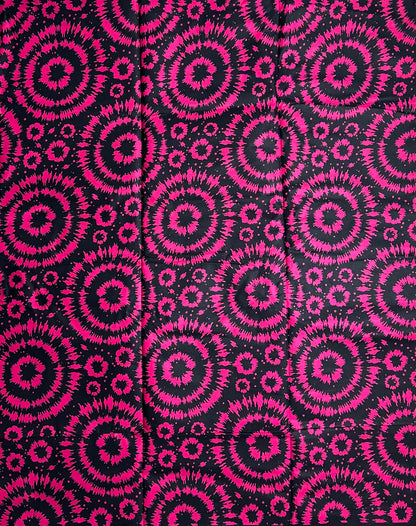 African Print Fabric, Ankara - Pink Fabric