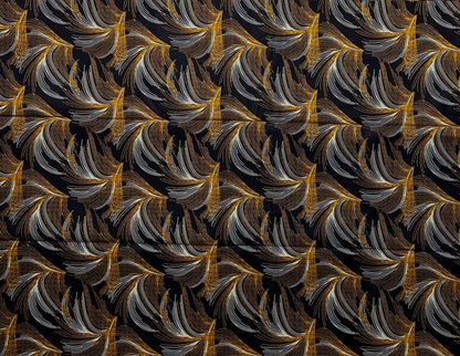 African Print Fabric, Ankara - Brown Fabric