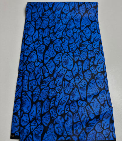 African Print Fabric, Ankara -Blue Fabric