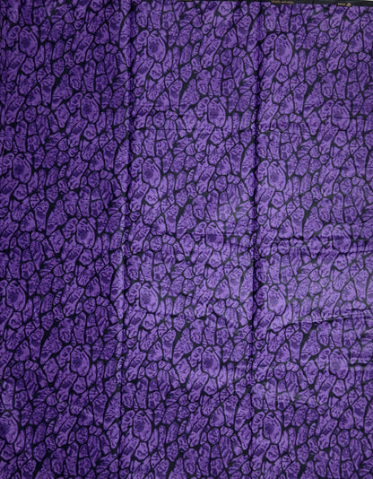African Print Fabric, Ankara - Purple Fabric