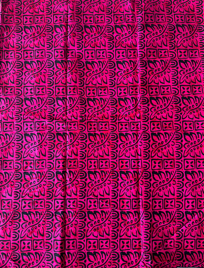 African Print Fabric, Ankara - Pink Fabric