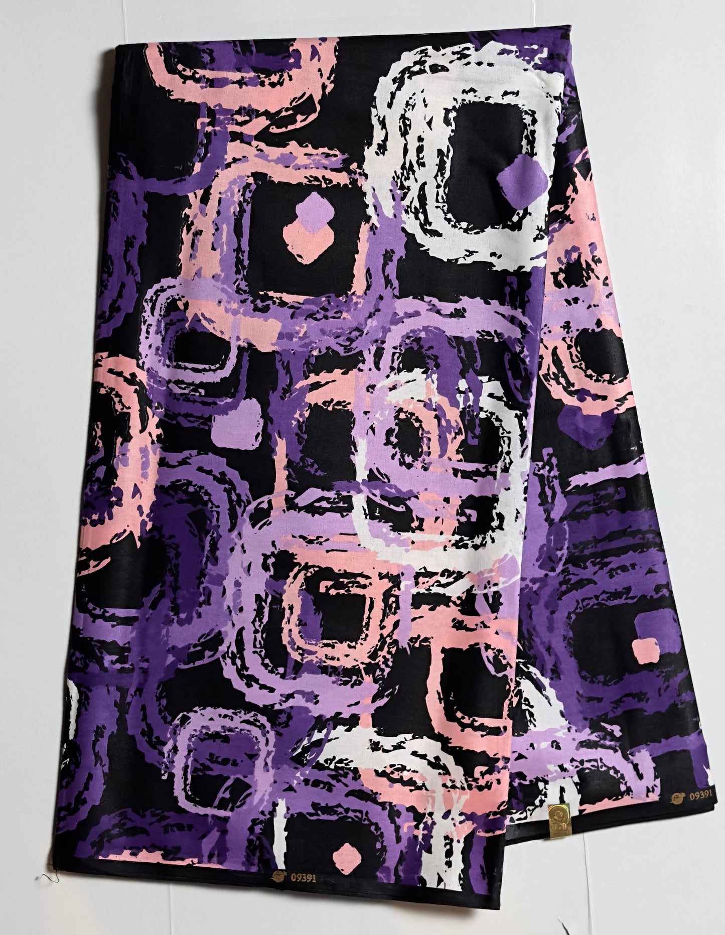 African Print Fabric, Ankara - Purple Fabric