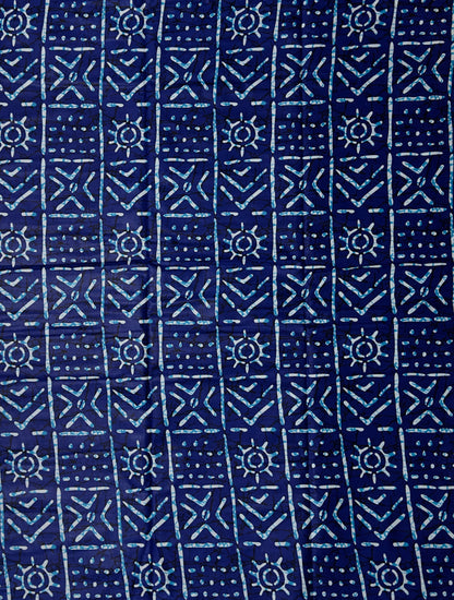 African Print Fabric, Ankara - Blue Fabric