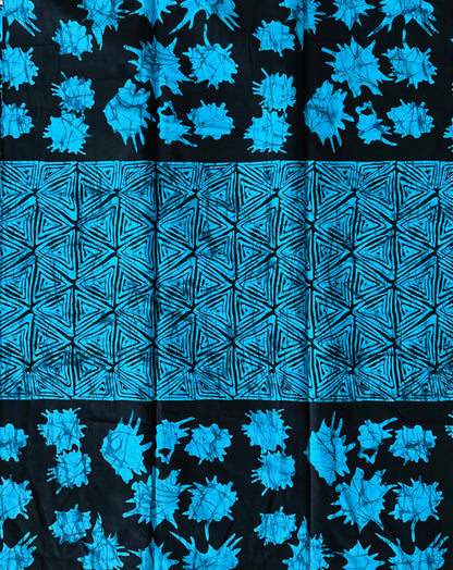African Print Fabric, Ankara - Blue Fabric