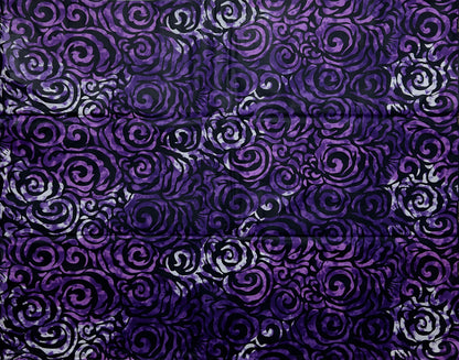 African Print Fabric, Ankara - Purple Fabric