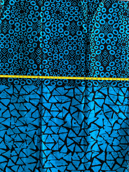 African Print Fabric, Ankara - Blue Fabric