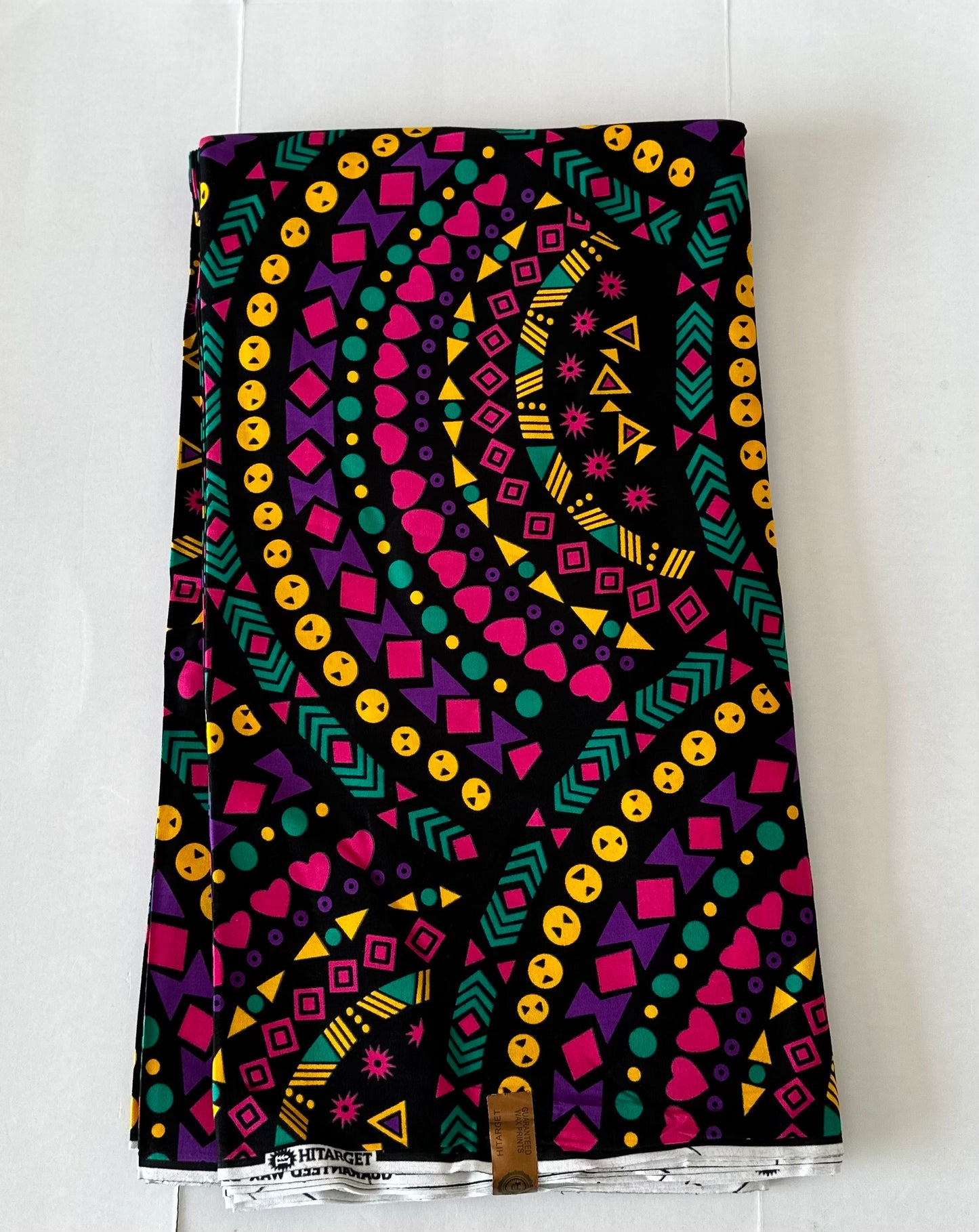 African Print Fabric, Ankara - Red, Pink, Yellow, Purple Fabric