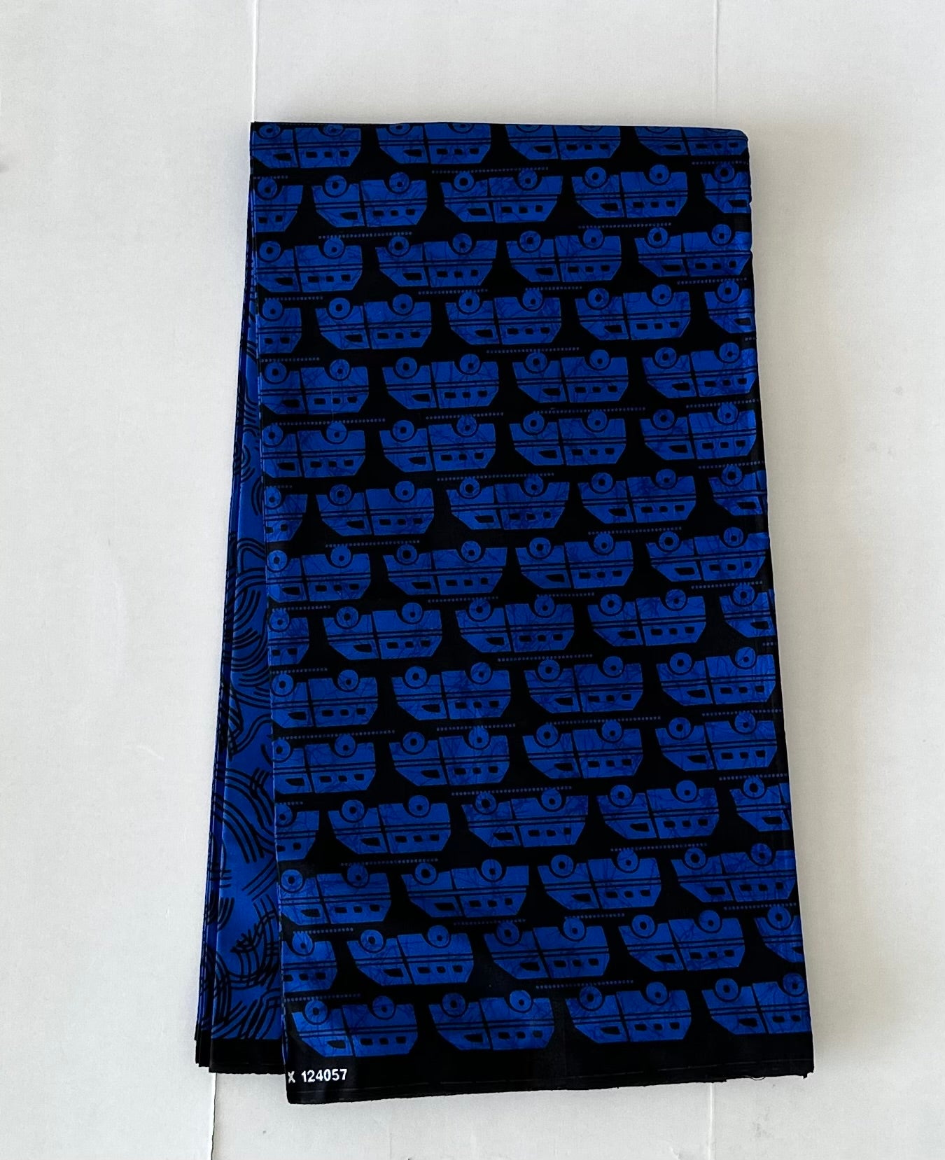 African Print Fabric, Ankara - Blue Fabric