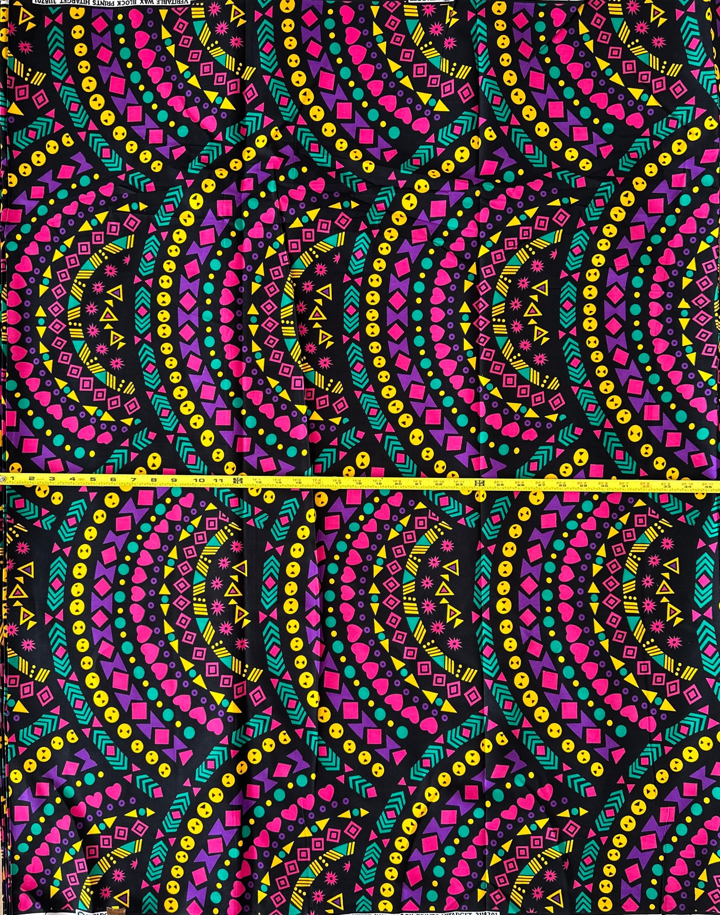 African Print Fabric, Ankara - Red, Pink, Yellow, Purple Fabric