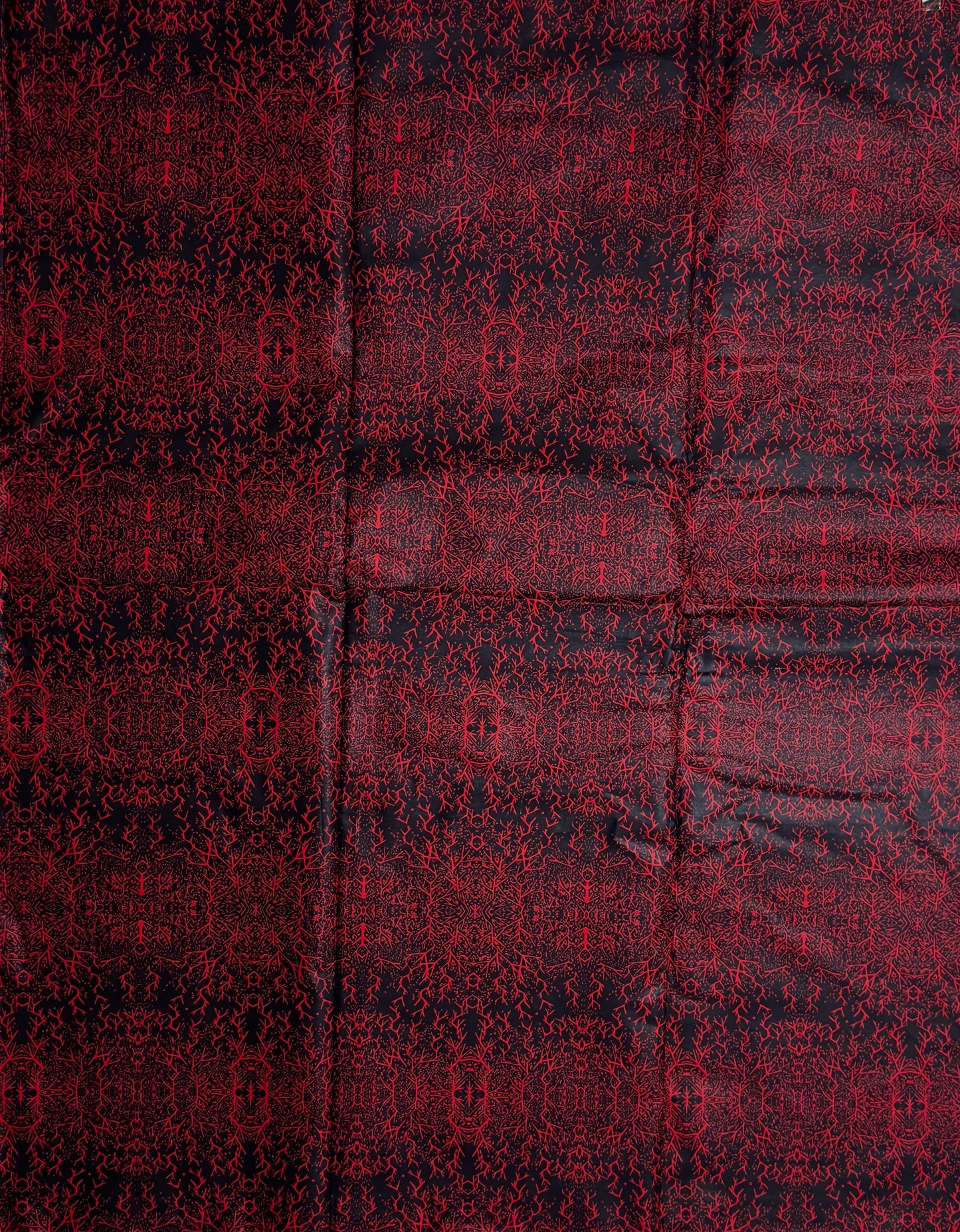 African Print Fabric, Ankara - Red Fabric