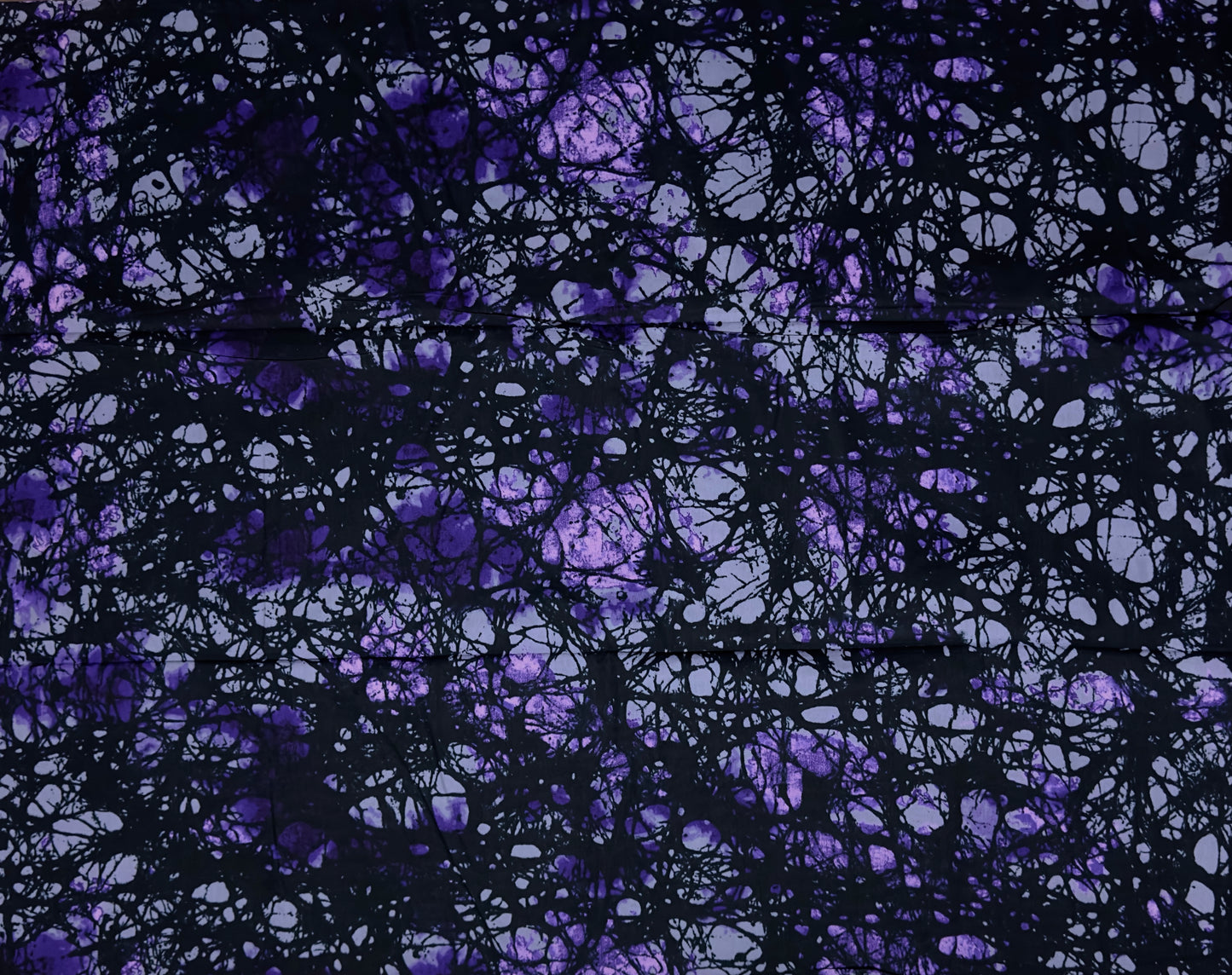 African Print Fabric, Ankara -Purple, Grey, Black Fabric